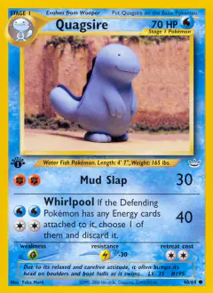 Quagsire Common card from Neo Revelation