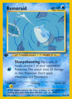 Remoraid Common card from Neo Revelation