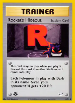 Rocket's Hideout Uncommon card from Neo Revelation