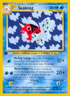 Seaking Uncommon card from Neo Revelation