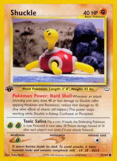 Shuckle Common card from Neo Revelation