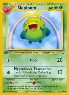 Skiploom Common card from Neo Revelation