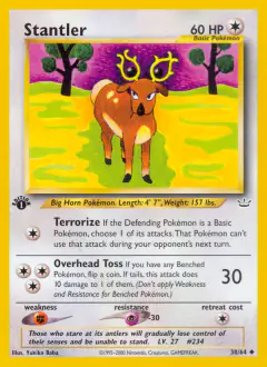 Stantler Uncommon card from Neo Revelation