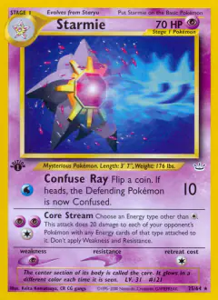 Starmie Rare card from Neo Revelation