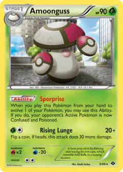 Amoonguss Rare card from Next Destinies