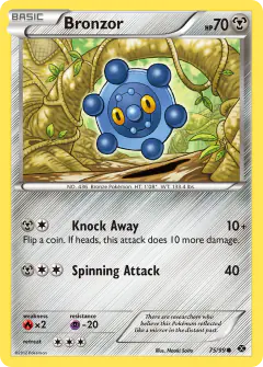 Bronzor Common card from Next Destinies