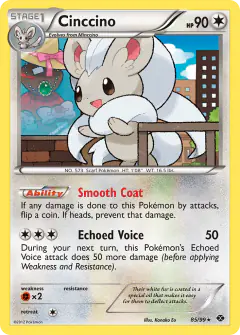 Cinccino Rare Holo card from Next Destinies