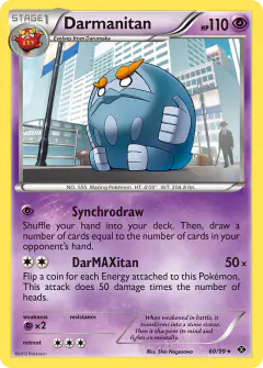 Darmanitan Rare card from Next Destinies