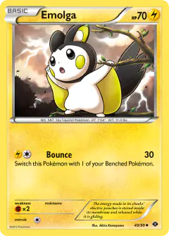 Emolga Uncommon card from Next Destinies