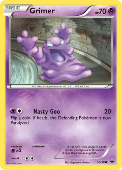 Grimer Common card from Next Destinies