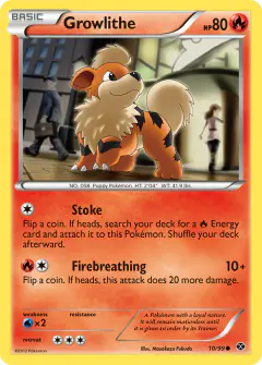 Growlithe Common card from Next Destinies