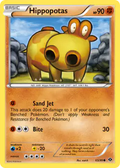 Hippopotas Common card from Next Destinies