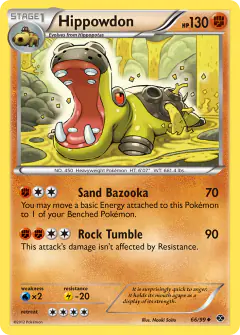Hippowdon Uncommon card from Next Destinies