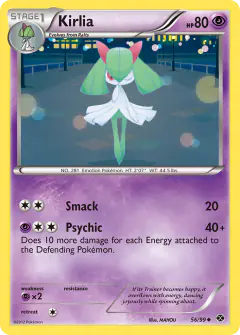 Kirlia Uncommon card from Next Destinies