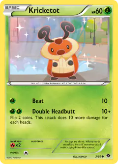 Kricketot Common card from Next Destinies