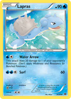 Lapras Uncommon card from Next Destinies