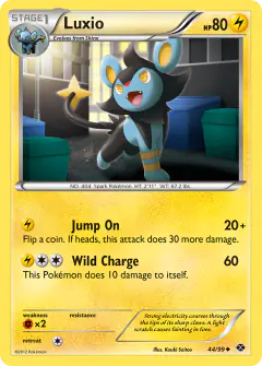 Luxio Uncommon card from Next Destinies