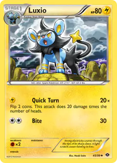 Luxio Uncommon card from Next Destinies