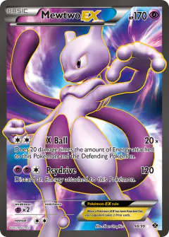 Mewtwo-EX Rare Ultra card from Next Destinies
