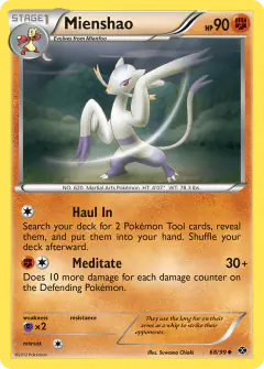 Mienshao Uncommon card from Next Destinies