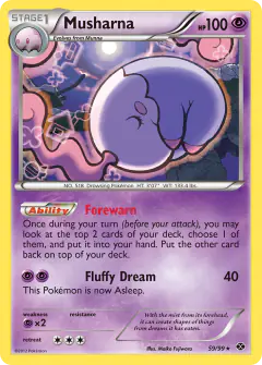 Musharna Rare card from Next Destinies
