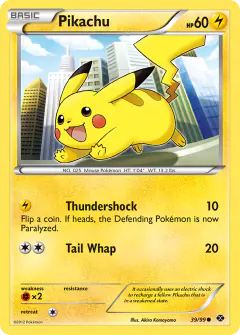 Pikachu Common card from Next Destinies