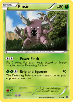 Pinsir Rare card from Next Destinies