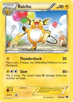 Raichu Uncommon card from Next Destinies
