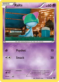 Ralts Common card from Next Destinies