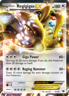 Regigigas-EX Rare Holo EX card from Next Destinies