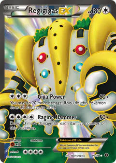 Regigigas-EX Rare Ultra card from Next Destinies