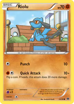 Riolu Common card from Next Destinies