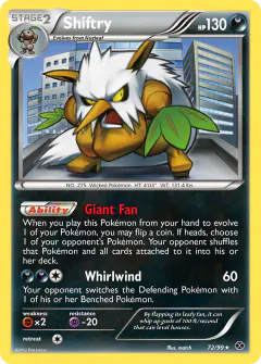 Shiftry Rare card from Next Destinies