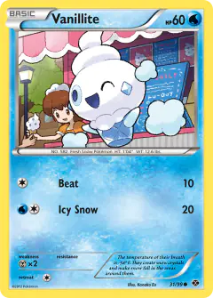 Vanillite Common card from Next Destinies