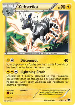 Zebstrika Rare card from Next Destinies