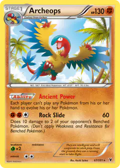 Archeops Rare card from Noble Victories