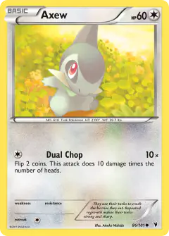 Axew Common card from Noble Victories