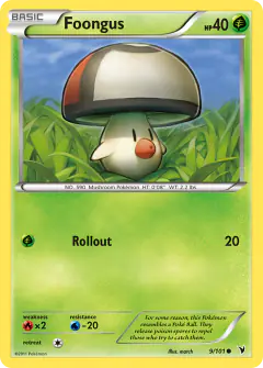 Foongus Common card from Noble Victories