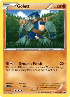 Golett Common card from Noble Victories