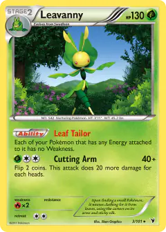 Leavanny Rare Holo card from Noble Victories