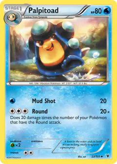 Palpitoad Uncommon card from Noble Victories
