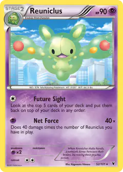 Reuniclus Rare card from Noble Victories