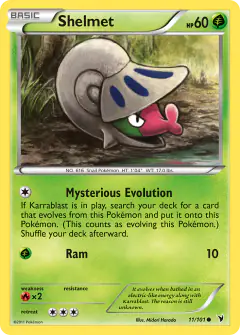 Shelmet Common card from Noble Victories