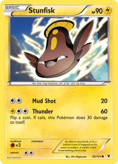 Stunfisk Common card from Noble Victories