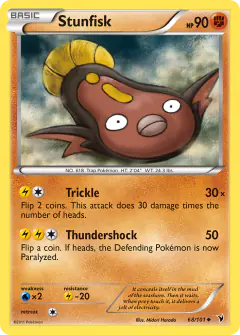 Stunfisk Uncommon card from Noble Victories
