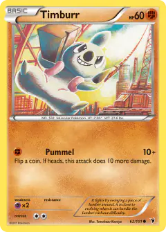 Timburr Common card from Noble Victories