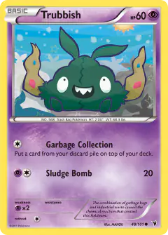 Trubbish Common card from Noble Victories