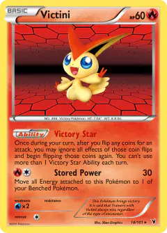 Victini Rare Holo card from Noble Victories
