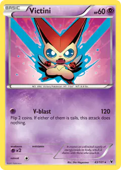 Victini Rare card from Noble Victories
