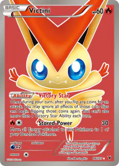 Victini Rare Ultra card from Noble Victories